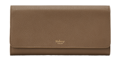 Mulberry Continental Purse, &pound;240, Accessories, Taupe, Leather, Front view